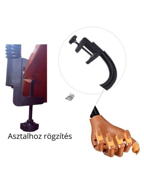 Műköröm építéshez gyakorló kéz