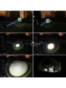 Fémházas zoomos LED elemlámpa