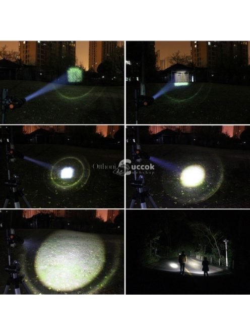 Fémházas zoomos LED elemlámpa