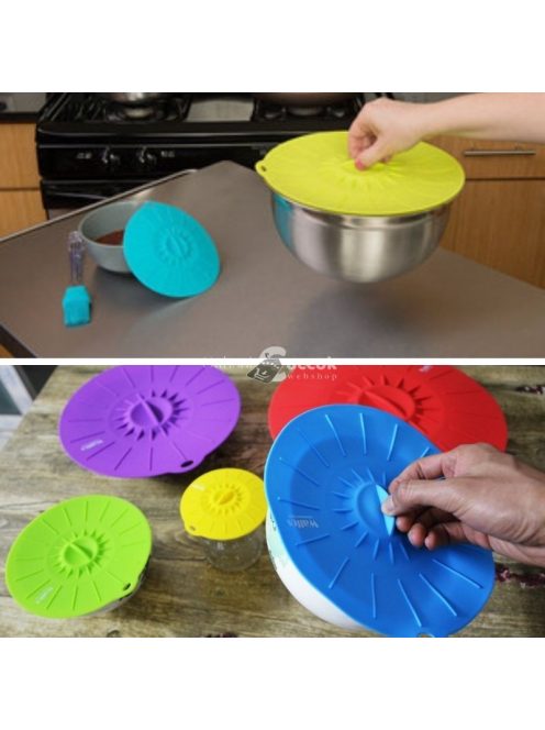 5 db-os vákuumos szilikon fedő szett