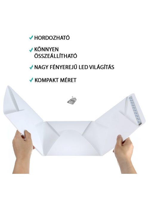 Fotódoboz, fotósátor, összecsukható mini fotó stúdió