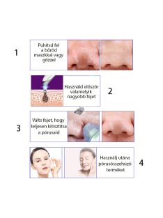 Mitesszer eltávolító, vákuumos pórustisztító