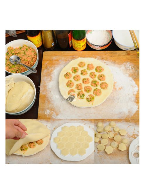 Töltött tészta készítő forma