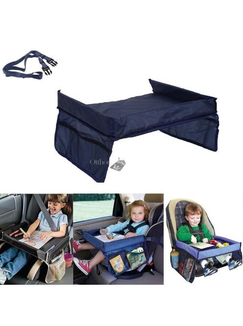 Gyerekülésre csatolható autóstálca, piros