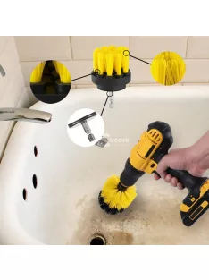 Súrolókefe szett fúrógéphez