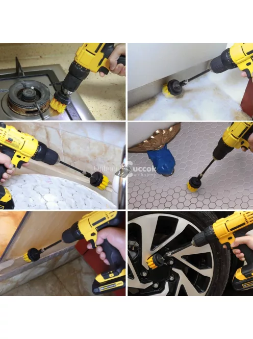 Súrolókefe szett fúrógéphez