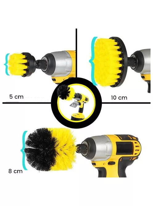 Súrolókefe szett fúrógéphez