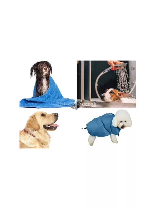 Kutyaszárító hajszárító zsák - Szőr szárítás, kutyakozmetika, háziállat, szőrkefe, szőrtelenítés, kutyatartás, kutyafésülés