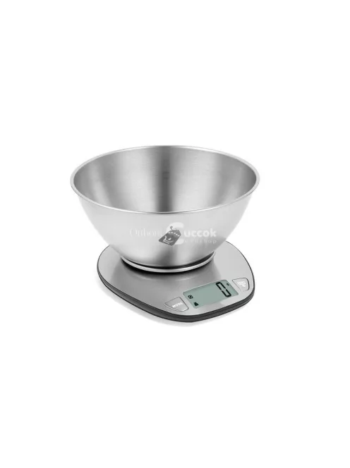 Elektronikus konyhai pincér 5kg/1g digitális precíziós fém mérleggel