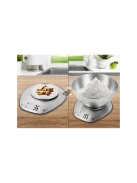 Elektronikus konyhai pincér 5kg/1g digitális precíziós fém mérleggel