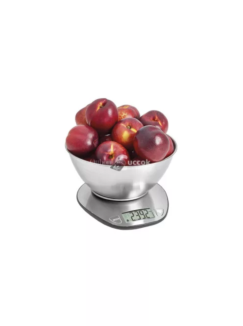 Elektronikus konyhai pincér 5kg/1g digitális precíziós fém mérleggel