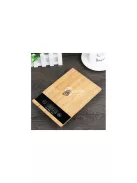 Elektronikus bambusz konyhai mérleg LCD kijelzővel 5 kg-ig