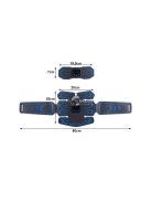 3 az 1-ben elektromos hasizom stimulátor - EMS hasizom stimulátor - elektrostimulátor