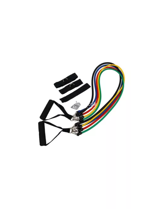 Edzés szalagok szettje 5 ellenállási szalaggal - erősítő rugalmas szalagok