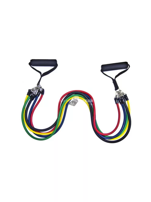 Edzés szalagok szettje 5 ellenállási szalaggal - erősítő rugalmas szalagok