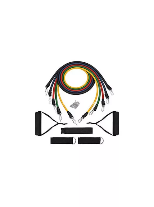 Edzés szalagok szettje 5 ellenállási szalaggal - erősítő rugalmas szalagok