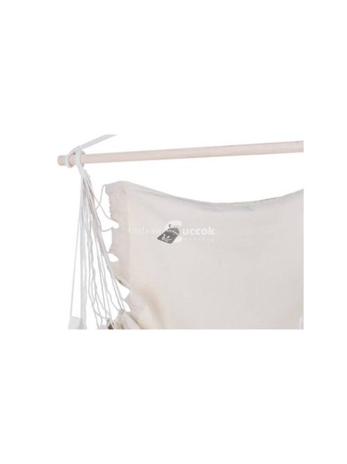 Brazíliai függőágy fehér színben, 10 méteres - kényelmes pihenés, kerti felszerelés, nyári kikapcsolódás, relaxálás