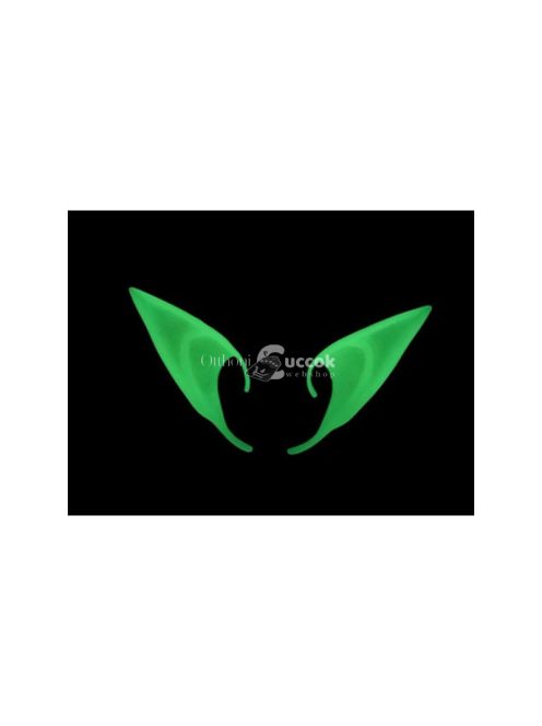 Mű tündér fülek világító - cosplay, Halloween, party, jelmez, fantasy, karakter, fülbevaló, divat, kiegészítő