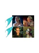 Mű tündér fülek világító - cosplay, Halloween, party, jelmez, fantasy, karakter, fülbevaló, divat, kiegészítő