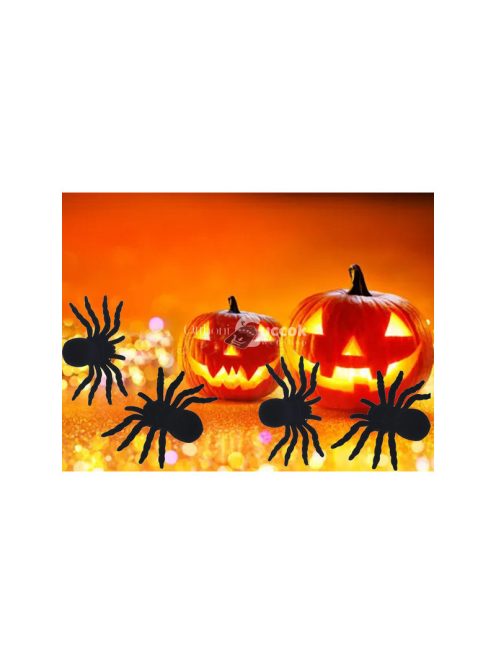Halloween pók 4 db nagy dekoráció rémisztő hangulatban