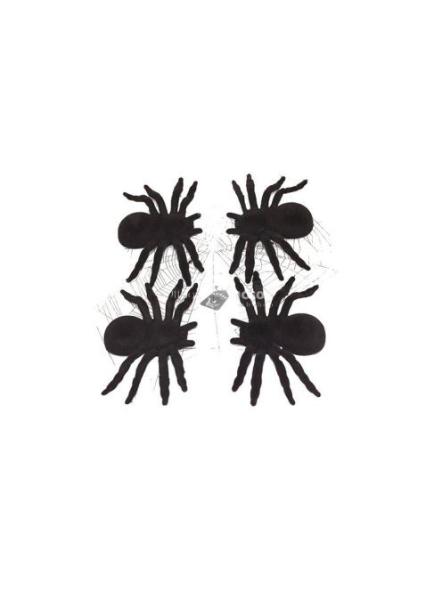 Halloween pók 4 db nagy dekoráció rémisztő hangulatban