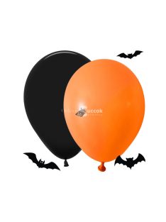 Halloween lufi szett fekete narancssárga 20 darab
