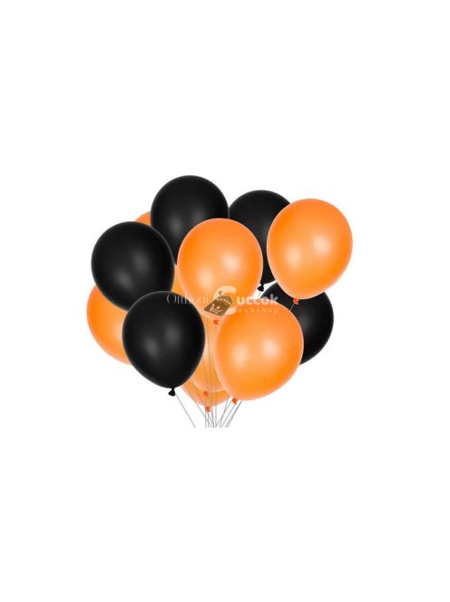 Halloween lufi szett fekete narancssárga 20 darab