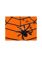 Mesterséges nagy pókháló fekete halloween dekoráció