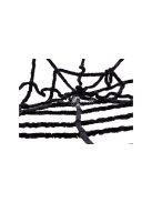 Mesterséges nagy pókháló fekete halloween dekoráció