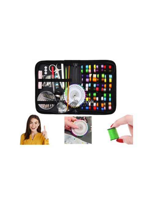 Varrókészlet tű fonal tűzőgombok nagy horgoló tűk