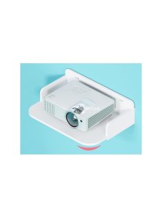 Fali könyvespolc virágok fehér matt