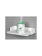 Fali könyvespolc virágok fehér matt