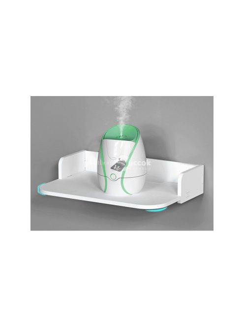 Fali könyvespolc virágok fehér matt