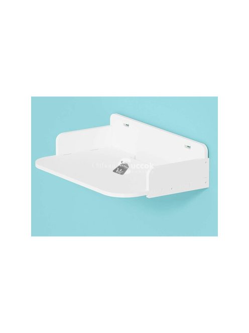 Fali könyvespolc virágok fehér matt