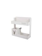 Szervező akasztós polc konyhaszekrénybe - praktikus tárolás, rendszerezés, helytakarékosság.