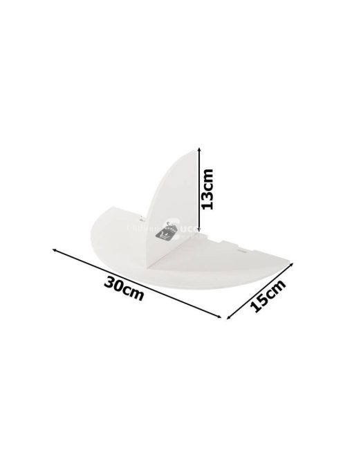 Fali polc vázáknak, virágoknak, telefon töltésre fehér matt