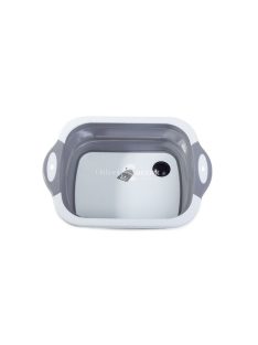   Szilikon összecsukható tál lecsöpögtetővel mosogatóhoz