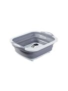 Szilikon összecsukható tál lecsöpögtetővel mosogatóhoz