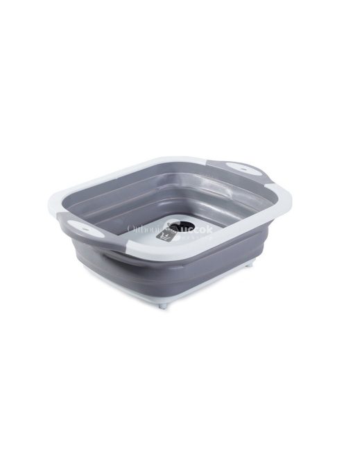 Szilikon összecsukható tál lecsöpögtetővel mosogatóhoz