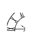 Róma retró vintage loft 3D falikaróra 50cm