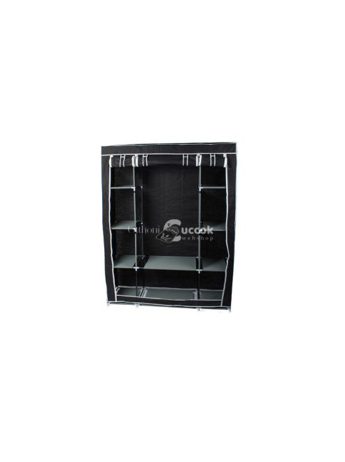 Textil összecsukható ruhásszekrény - ruhásszekrény, textil szekrény, összecsukható szekrény, tároló szekrény