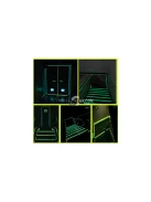 Sötét-világító fluoreszkáló szalag 3m - világító szalag, sötétben világító, fluoreszkáló szalag, 3 méteres szalag