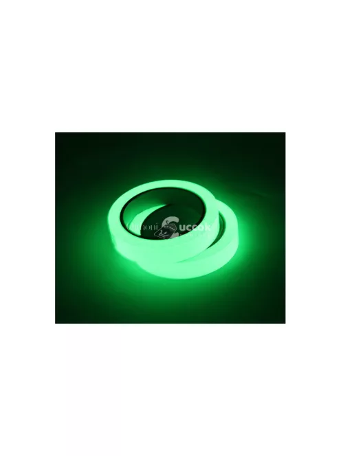 Sötét-világító fluoreszkáló szalag 3m - világító szalag, sötétben világító, fluoreszkáló szalag, 3 méteres szalag