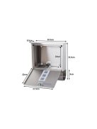 Levélposta újságcsomag acélcsővel