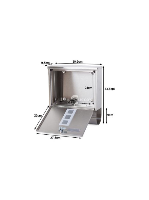 Levélposta újságcsomag acélcsővel