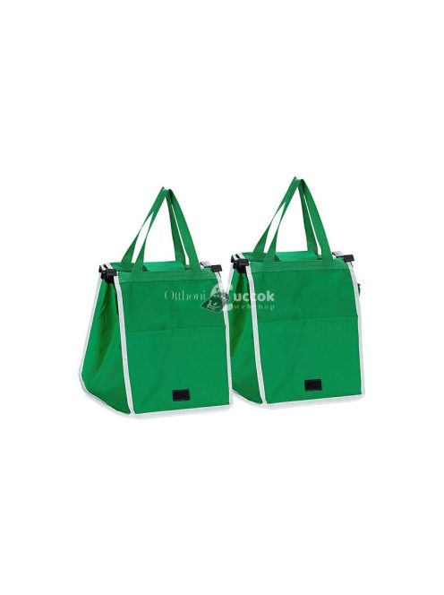 Bevásárló táska hálós kosárral és tekerőkocsival 2 darab