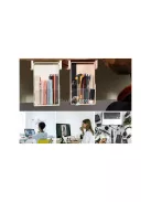 Asztali fiókos polc, kihúzható tároló irodabútor, praktikus, helytakarékos, irodaszerek