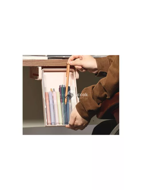 Asztali fiókos polc, kihúzható tároló irodabútor, praktikus, helytakarékos, irodaszerek