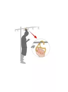 Érintésmentes korlát fogantyú higiénikus kivitelben