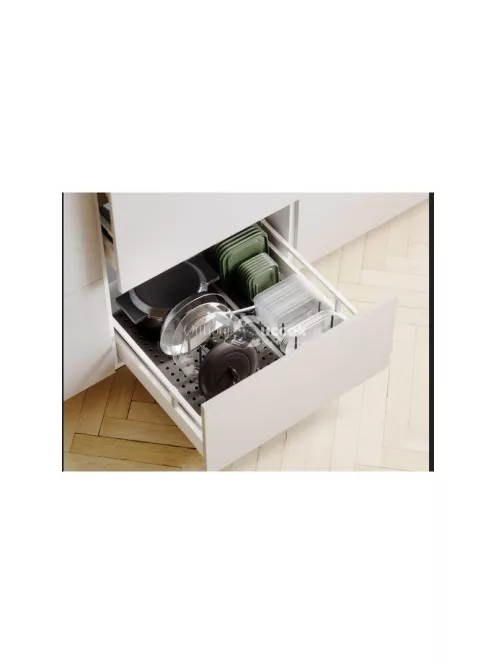 Edénytartó fiók kiegészítő fedelek tároló állvány - praktikus konyhai szervezőrendszer